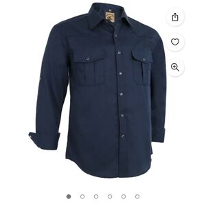 Western Plaid Pearl Snap Buttons Two Pockets Casual Long Sleeve Shirt